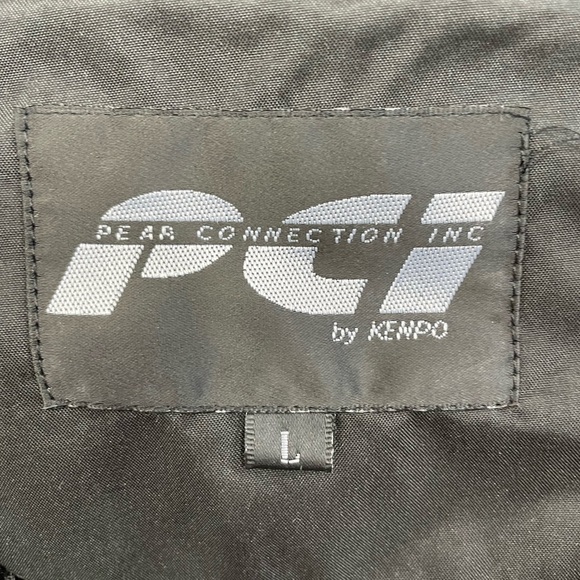 Men’s Windbreaker Rain Jacket Black Red Size Large - Picture 7 of 7